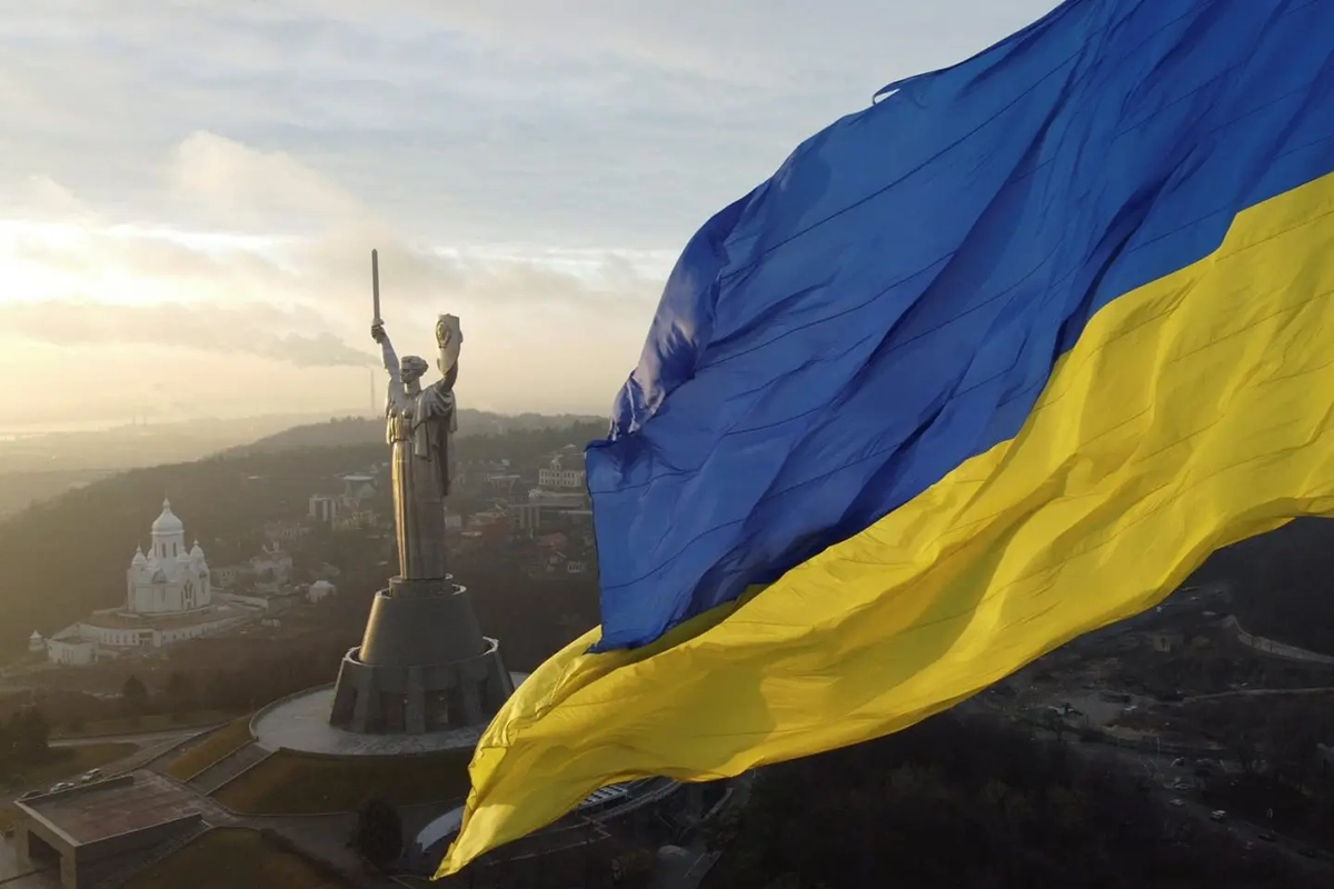 National Flag of Ukraine Image